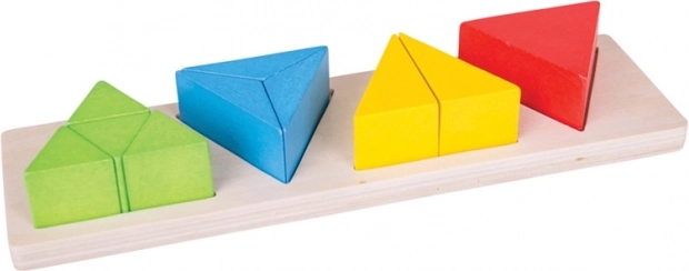Bigjigs Toys Einlegepuzzle – Dreiecksbrüche
