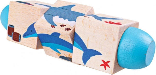 Bigjigs Toys Motorik-Roller – Leben im Meer