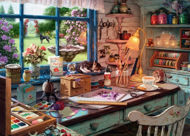 Ravensburger Puzzle Mein Zufluchtsort: Handwerkswerkstatt 1000 Teile