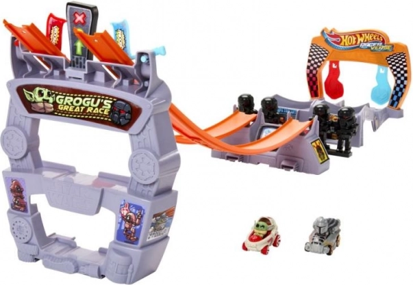 Hot Wheels RacerVerse Star Wars Grogus Great Race Rennbahn