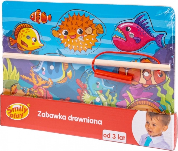 Magnetisches Holzpuzzle Angeln für Kinder