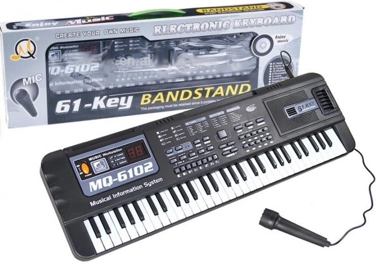 Kinder-Keyboard mit Mikrofon, 61 Tasten