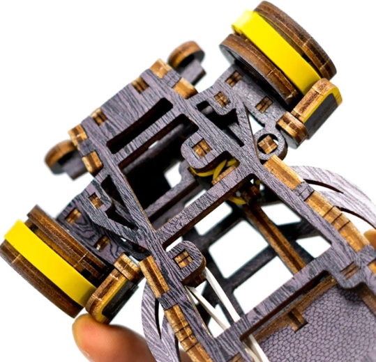 Gummiantrieb mit einer Reichweite von bis zu 1 Meter