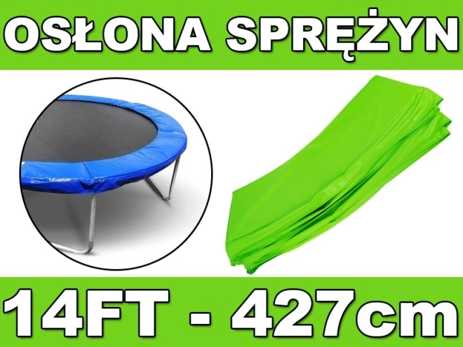 Schutzrand für Federn SKYRAMIZ für Gartentrampolin 427 cm / 14 ft – grün