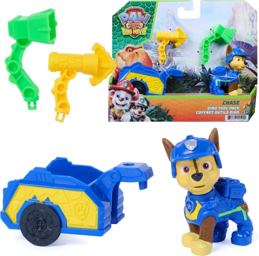 Spin Master Paw Patrol Dino-Film-Figur Chase mit Rettungsanhänger und Zubehör
