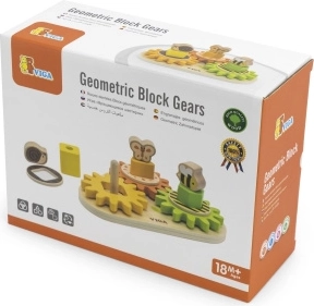 Holzmotorik Sortierer mit Zahnrädern Viga