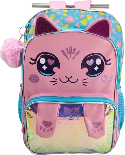 Kinder-Schulrucksack Rosa Katze 42 cm