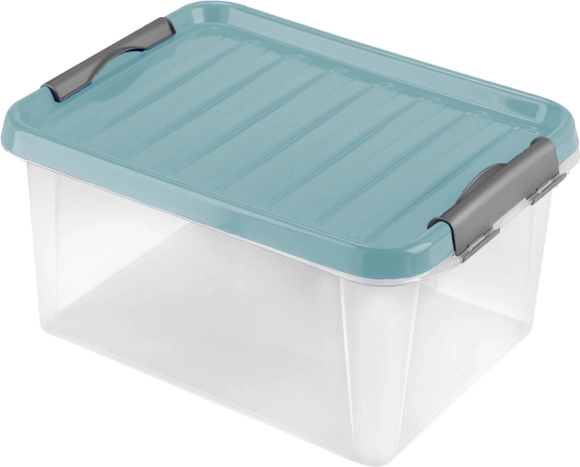 Kunststoff-Aufbewahrungsbox mit Deckel HEIDRUN 14 l