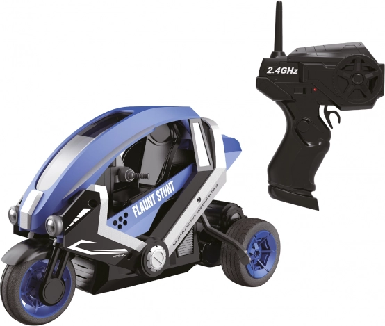 Ferngesteuertes Dreirad mit Stunt-Tricks 25 cm blau