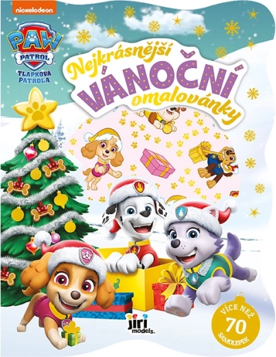 Paw Patrol Mädchen: Weihnachts-Malbuch mit Stickern