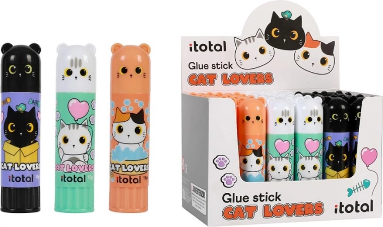 Display mit 24 Klebstoffen in der Spitze - Katze