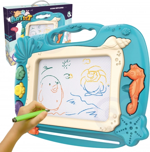 Woopie Znikopis Magnetische Tafel mit Ozeanmotiv - Grün