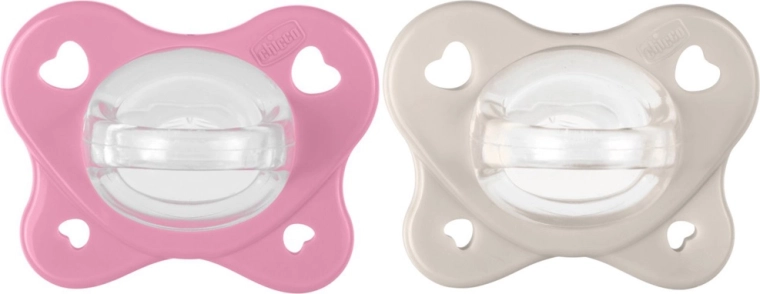 Chicco PhysioForma Dual Soft Schnuller rosa 6–16 Monate, 2 Stk.
