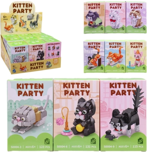 Baustein-Set Tiere – Set mit 9 Stück im Displaykarton