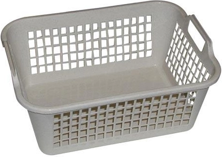 Kunststoffkorb mit Griffen 32 × 24 × 13 cm, gelocht, Farbmix