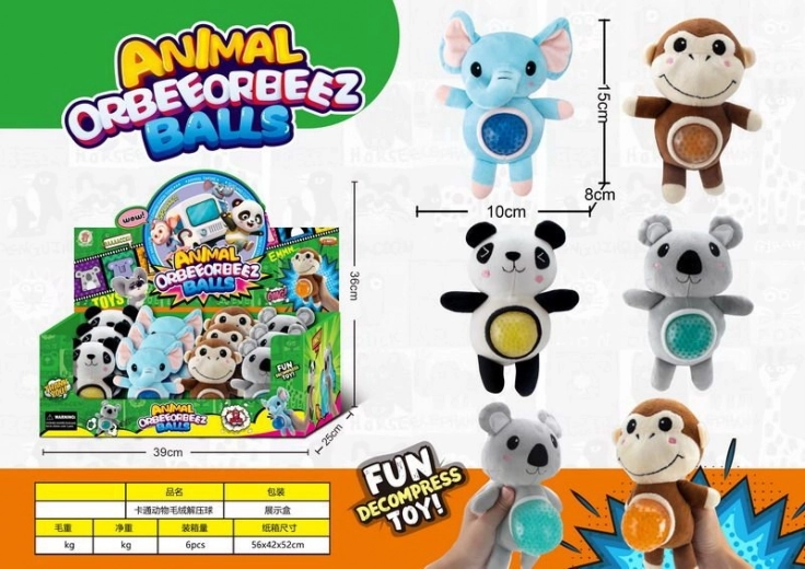 Quetschbares Tier 15 cm