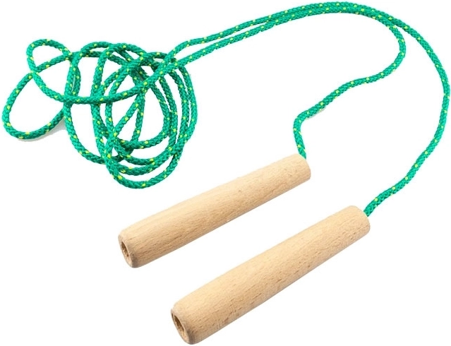 Hochwertiges Springseil 2 m mit Holzgriffen