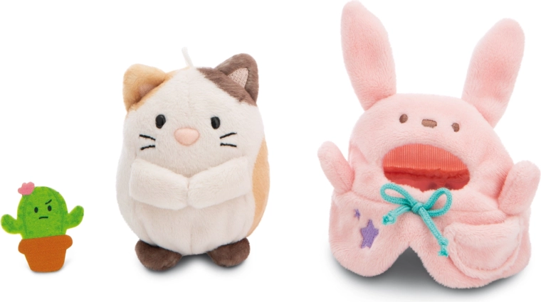 Niedliches 3-in-1-Set: Angy, Kaktus Moodi und Hasenkostüm