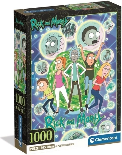 Clementoni Puzzle Rick and Morty: multiversale Collage 1000 Teile