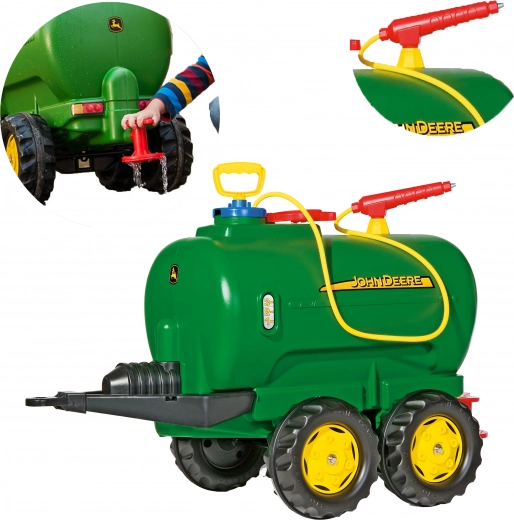 John Deere Tankanhänger für Kinder mit Pumpe