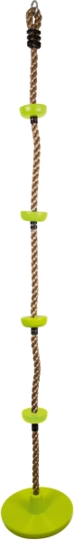 Small Foot Kletter-Schaukel 2-in-1, Kinderseil mit Scheiben 190 cm