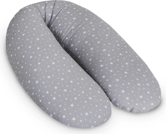 Ceba Stillkissen Cebuška Multi Jersey Grey Stars 190 cm