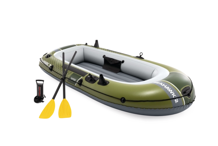 Aufblasbares Boot INTEX Seahawk 2 für 2 Personen mit Rudern und Pumpe