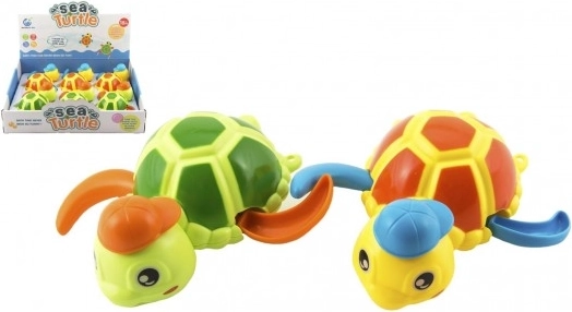 Schwimmende Aufzieh-Schildkröte für Wasser, Kunststoffspielzeug 12 cm