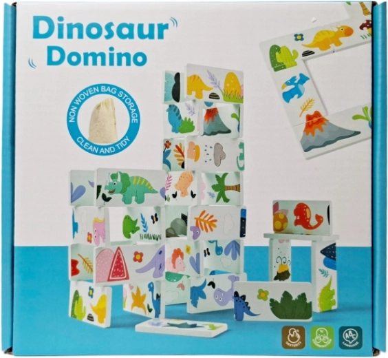 Holzdomino – Dinosaurier
