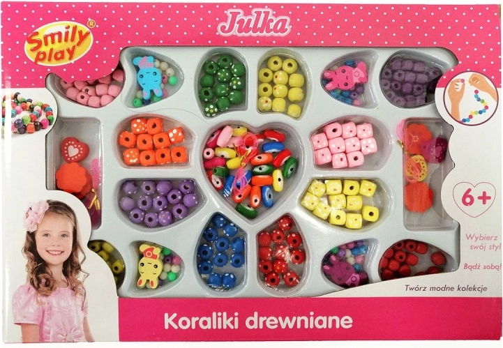 Set aus Holzperlen zur Schmuckherstellung