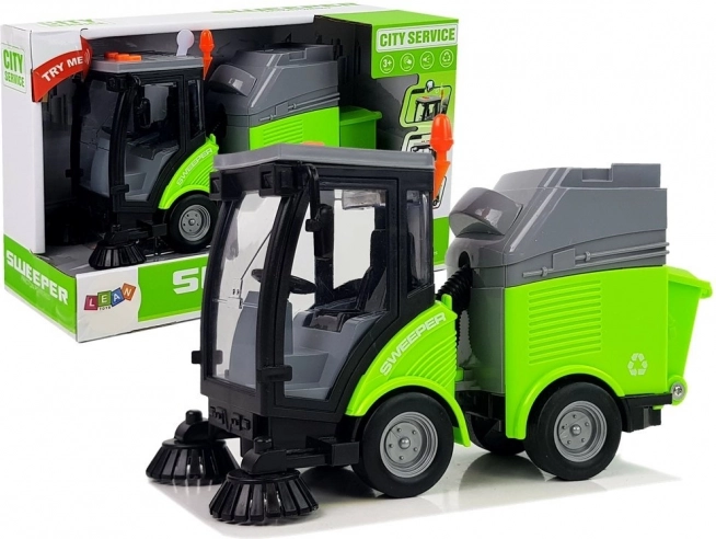 Straßenkehrmaschine mit Antrieb, Lichter und Geräusche 1:16