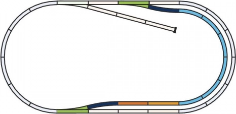 Piko C-Gleis-Set für parallele H0-Strecke