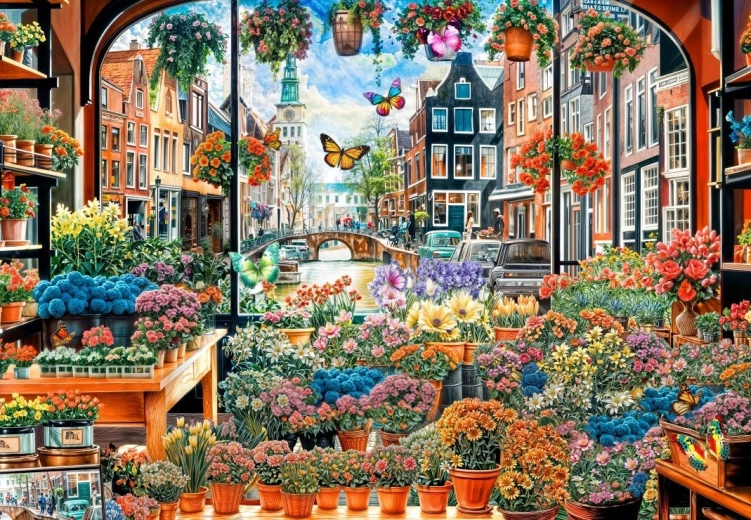 Puzzle Blumenrätsel von Amsterdam 1000 Teile