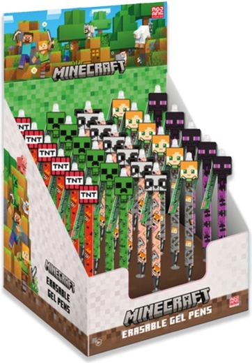 Radierbares Gel-Stift MINECRAFT 15 cm – stylischer Stift mit Radiergummi