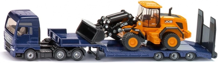 Siku Lkw MAN mit Tieflader und Radlader JCB 1:87