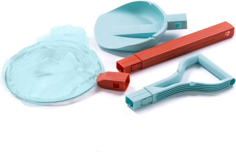 Schildkröt Strand-Set 2-in-1 mit Schaufel und Netz