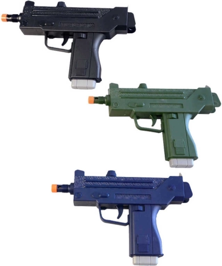 Kinder-Plastikpistole Revolver mit Sound 24 cm, batteriebetrieben - 1 Stück