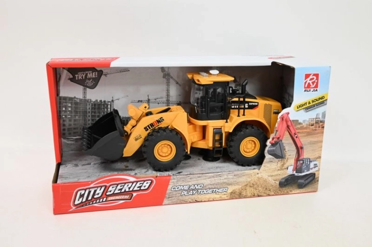 Schiebebulldozer mit Licht- und Soundeffekten in der Box