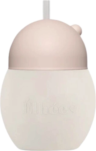 Élhée Lernbecher mit Strohhalm Coconut 240 ml Sand Nude - 1 Stück