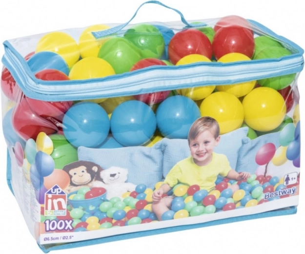 100 Bälle in einer praktischen Tasche