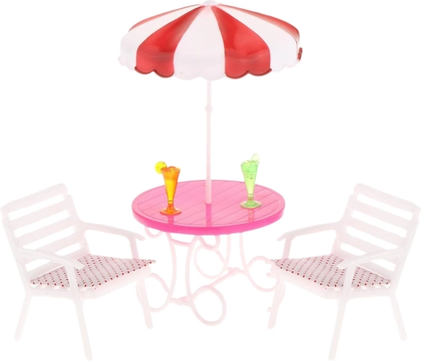 Relaxzone mit Sonnenschirm