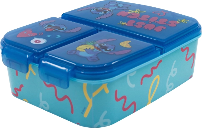 STOR Brotdose mit Fächern Lilo & Stitch, blau