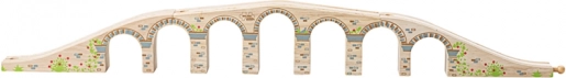 Bigjigs Rail lange hölzerne Eisenbahnbrücke