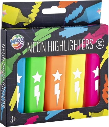 5 Neonfarben in der Packung
