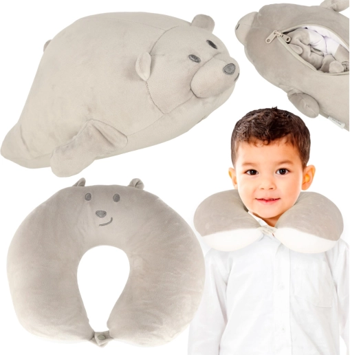 Reisekissen 2-in-1 in Form eines Teddybären