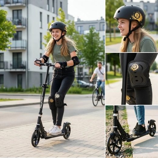 Klappkonstruktion und verstellbarer Lenker