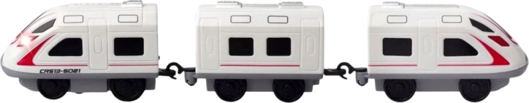 Moderner Zug mit Waggons