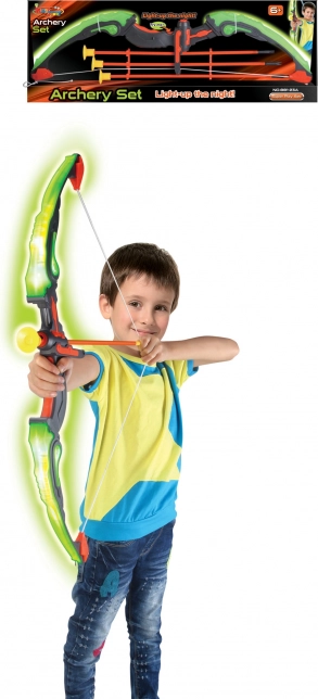 Leuchtender Bogenschießset für Kinder