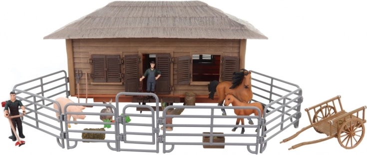 Bauernhof mit Tieren – Kunststoff-Set für Kinder 3+