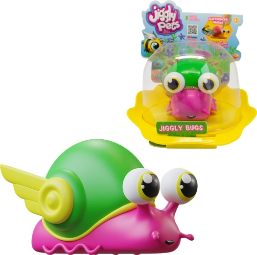 Interaktive rosa Schnecke Jiggly Bugs